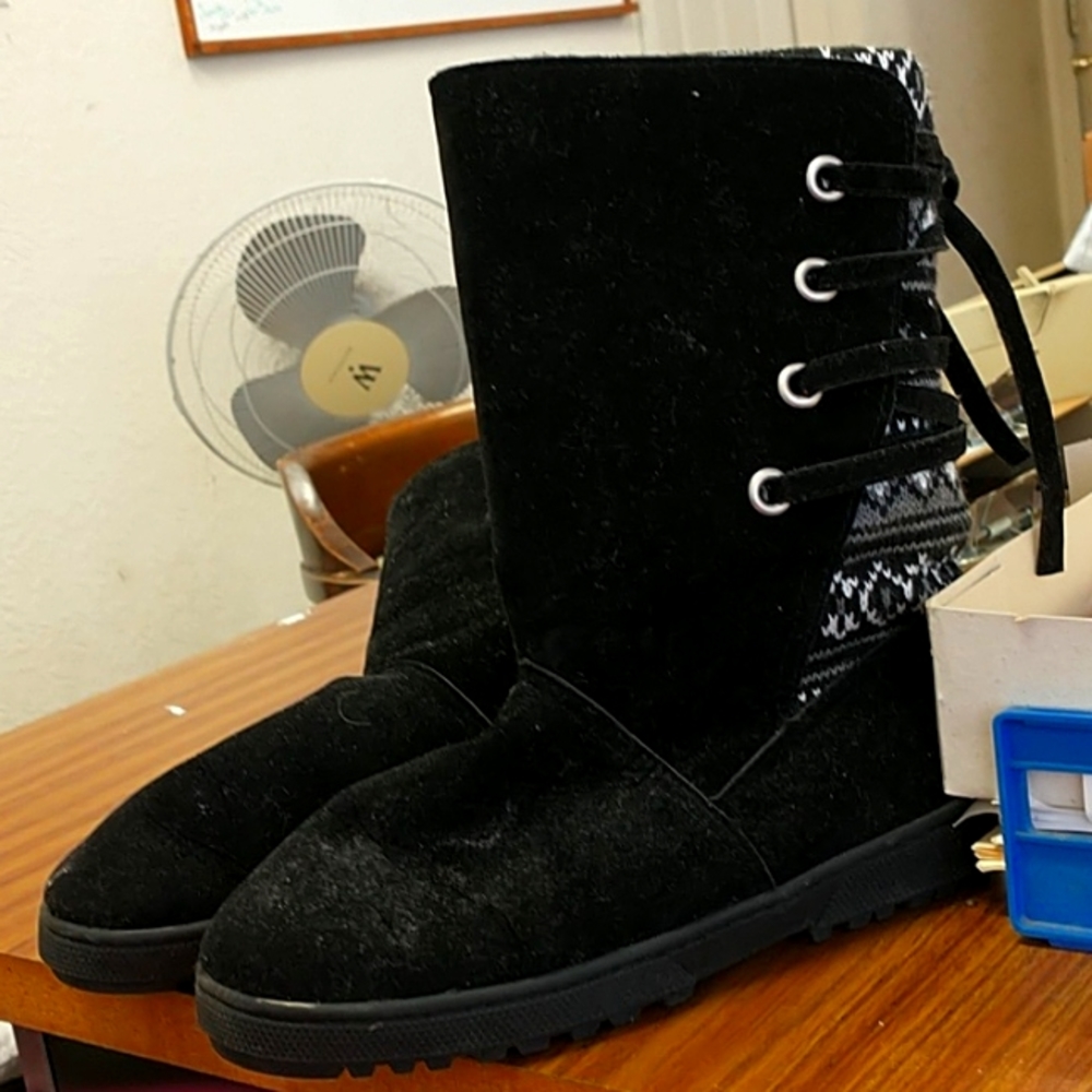 Black Velvet boots